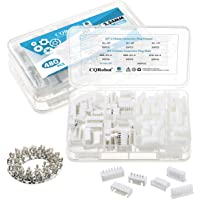 CQRobot 480 Pieces 2.54mm JST-XH JST Connector Kit. 2.54mm Pitch Female Pin Header- JST XH - 5-6 - 7 Pin Housing JST…